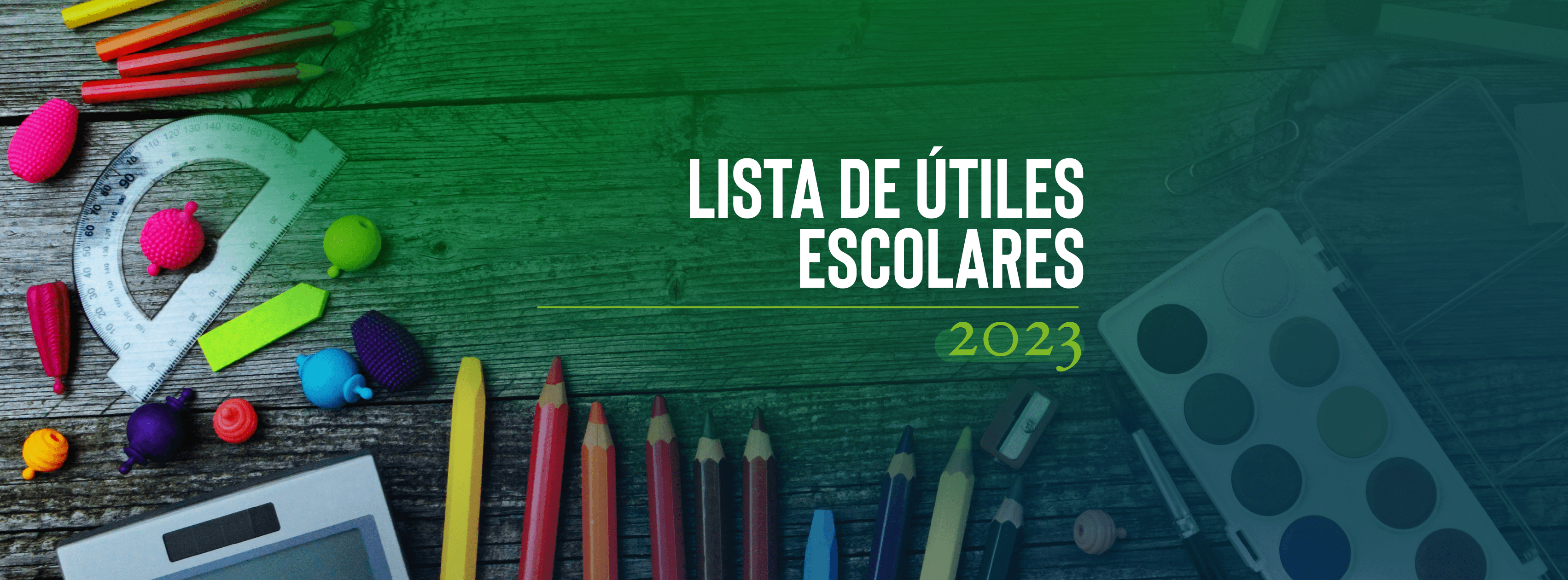 Lista de útiles escolares 2023