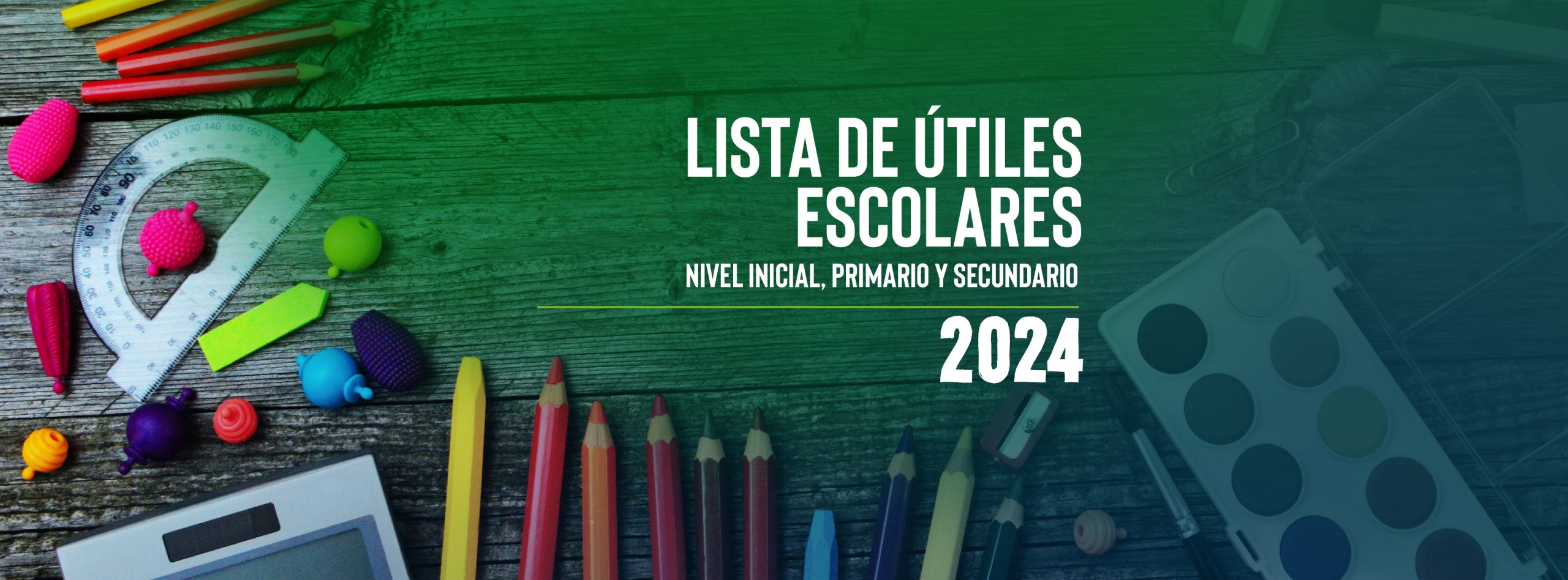 Lista de útiles escolares 2024