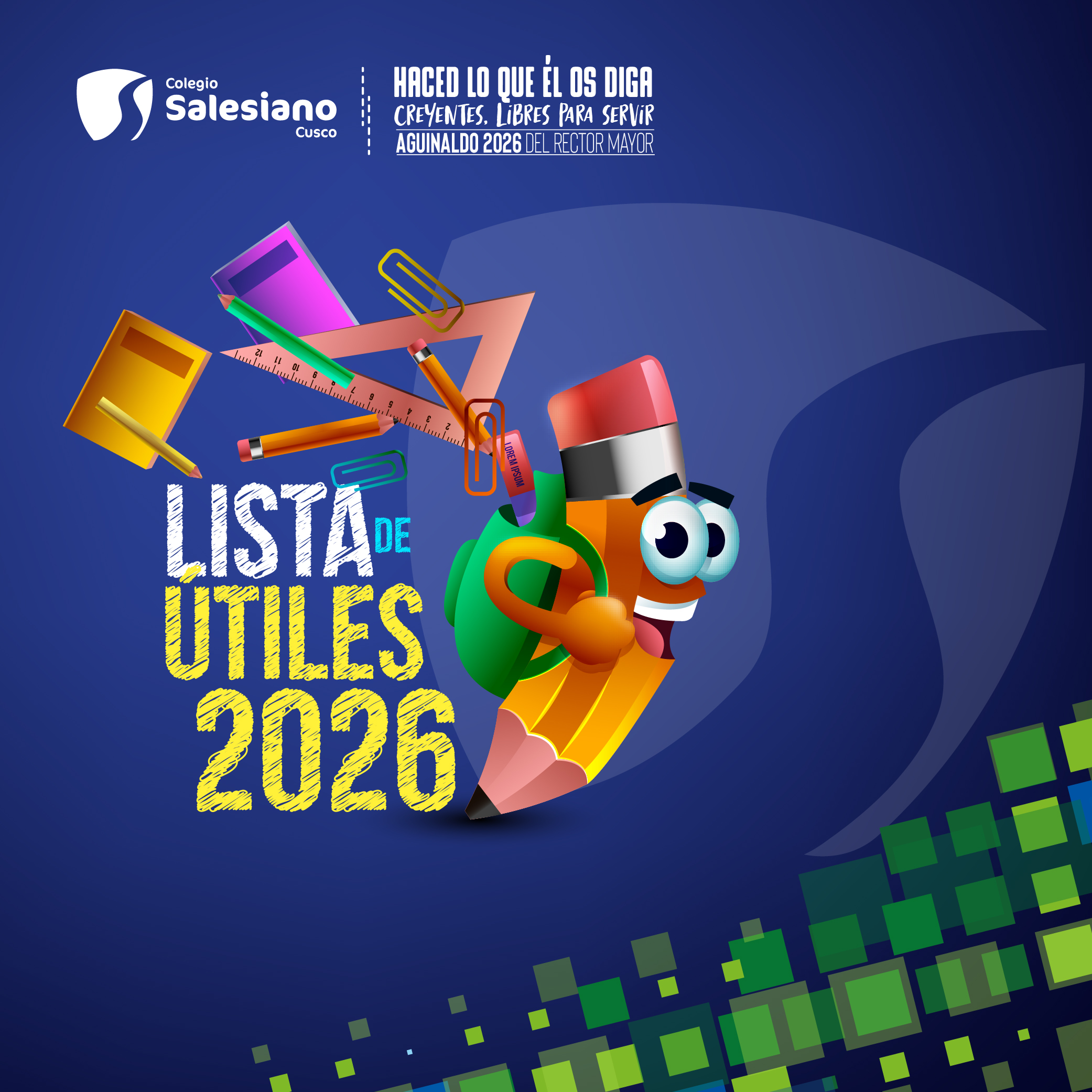 Lista de útiles escolares 2026