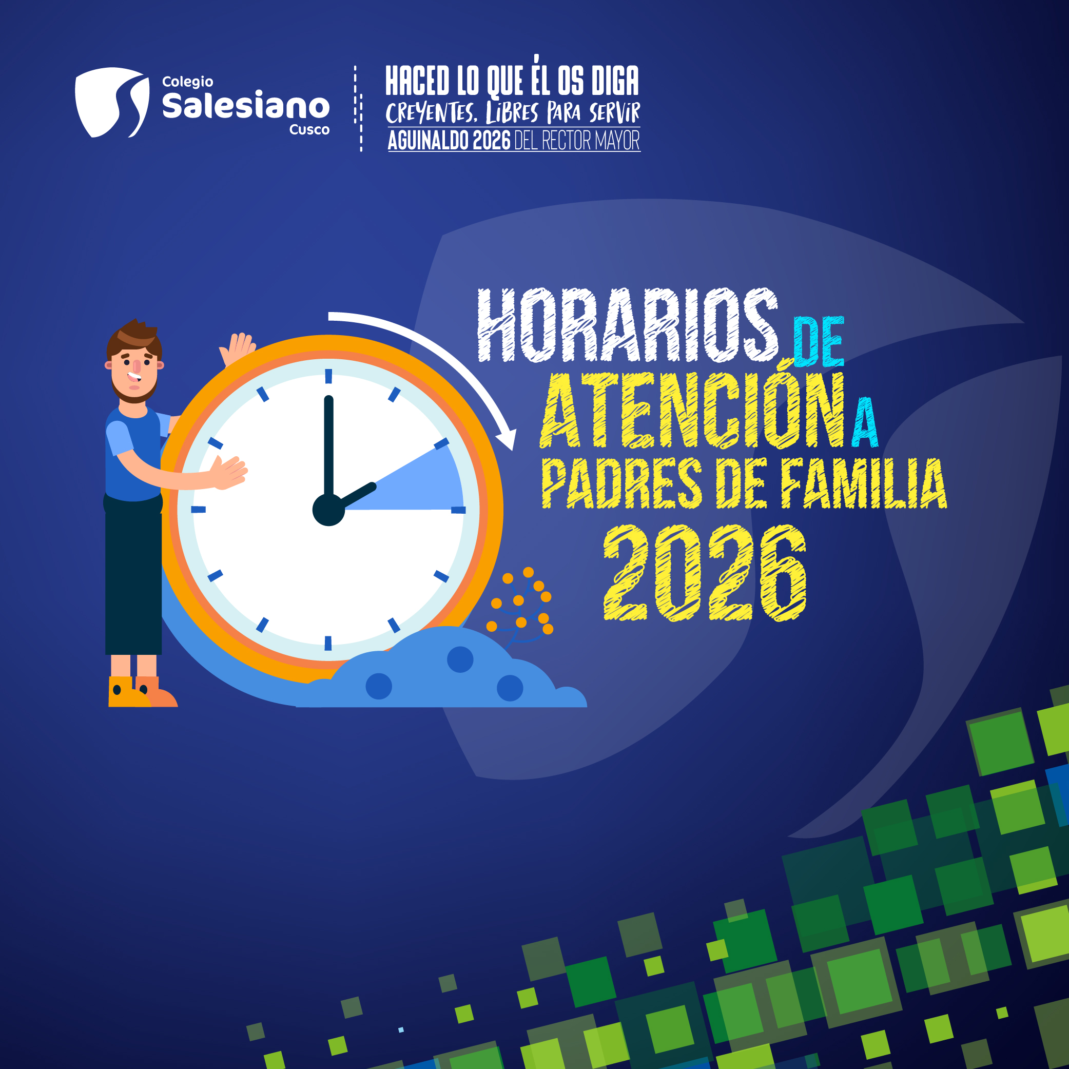 Horarios de atención a padres de familia 2026